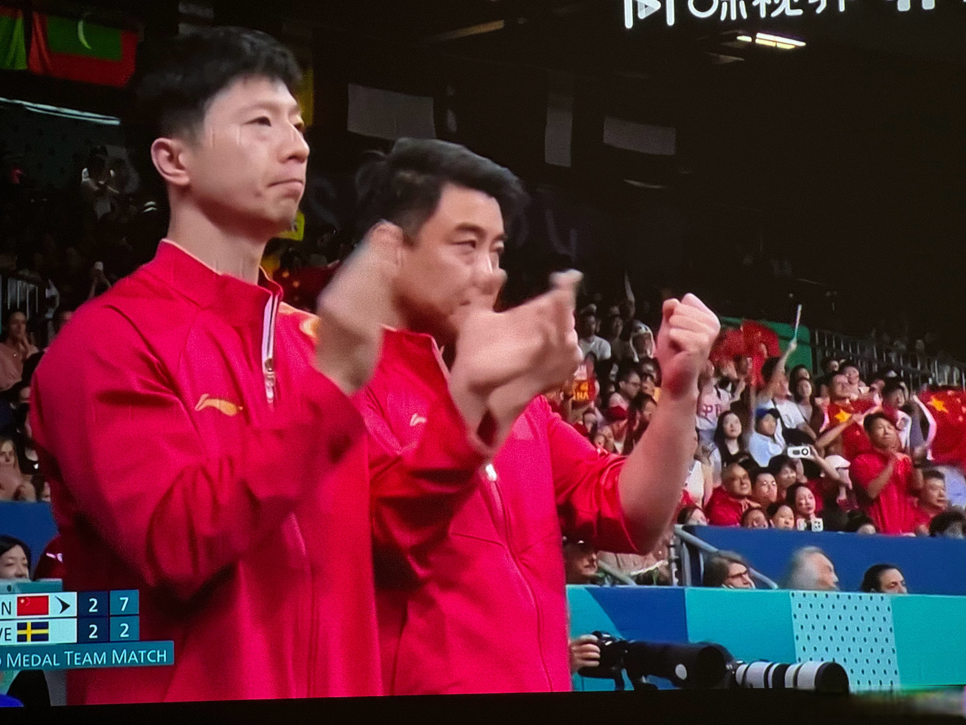 中国乒乓球队力克瑞典乒乓球队，马龙送出助攻的简单介绍